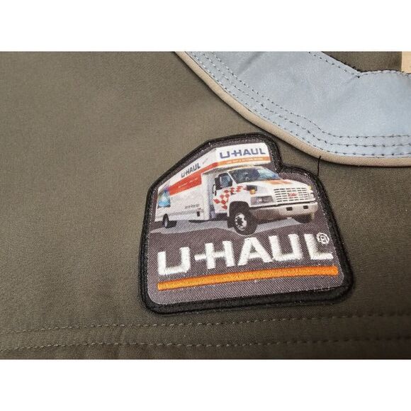 U-Haul Men’s Employee Jacket - Size 2XL - Reflective Zip-Up - Green - Picture 4 of 16